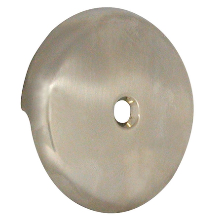 Danco Danco 3 in. Brushed Nickel Gray Round Plastic Overflow Plate 89235A